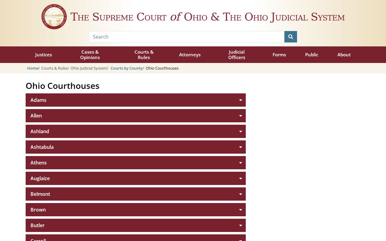 Noble County court docket historic courthouse reference