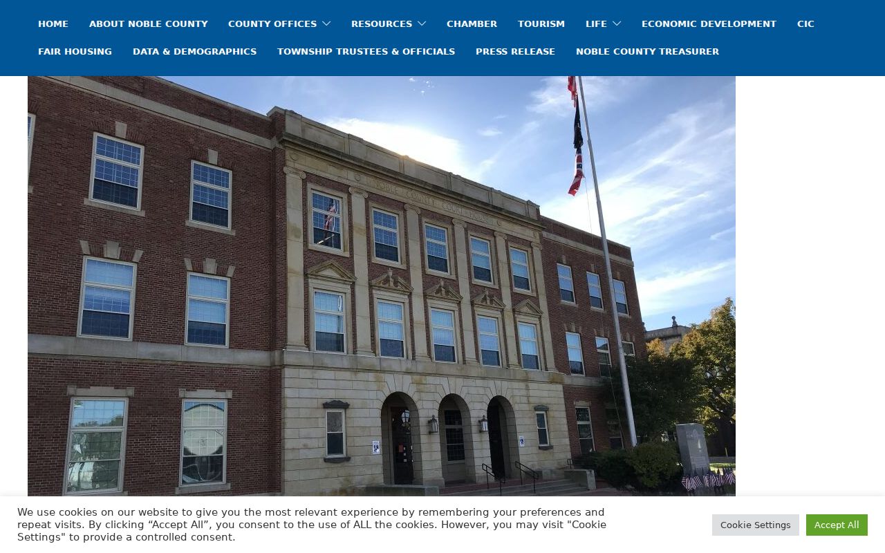 Noble County court docket county government reference
